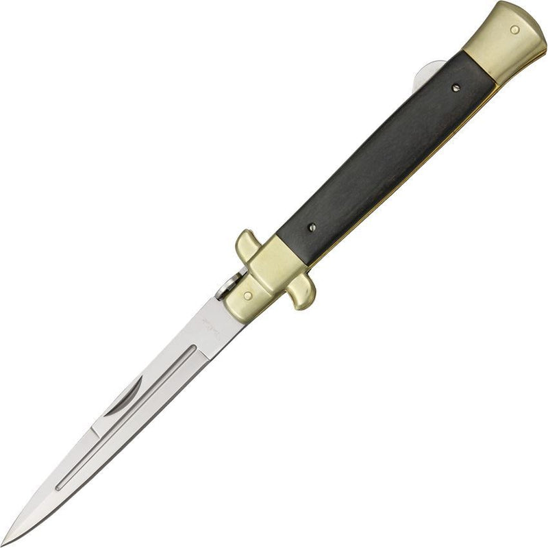 Benchmark 035 Large Stiletto Lockback Folding Knife (4.75", Satin) BMK035