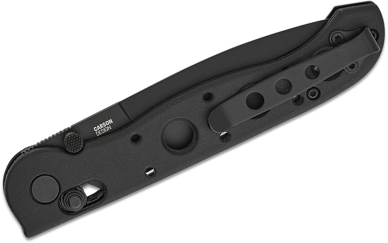 CRKT Carson M16-03XK Crossbar Lock Knife Black Grivory (3.57", Black, D2) M16-03XK