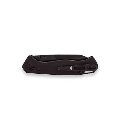 Buck Knives 698 Ferrox Crossbar Lock Knife Black Aluminum (3.38", Black, D2) 0698BKS