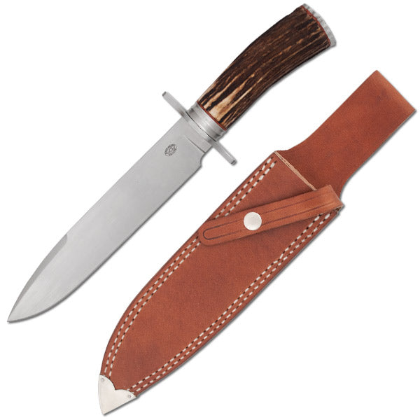 Rock Creek Bison Bowie Fixed Blade Knife by Paul Chen Hanwei (7.9", Satin) KH2536