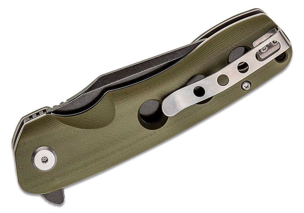 Bestech Knives Arctic Liner Lock Knife Brown G-10 (3.54" Black) BG33D-2