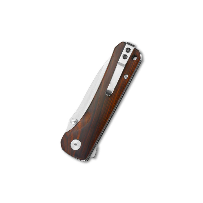 QSP Hawk Liner Lock Knife Cocobolo Wood (3.23" Satin) QS131-D2
