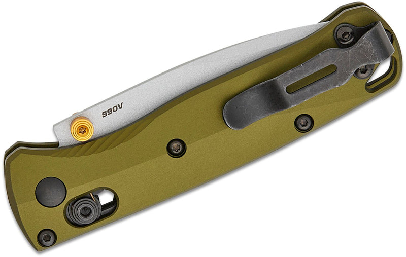 Benchmade Mini Bugout AXIS Lock Knife Woodland Green Al (2.82", Cerakote, S90V) 533SL-10