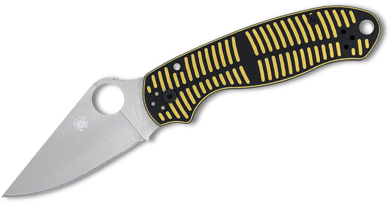 Spyderco Para 3 Salt Compression Lock Knife Yellow/Black G-10 (2.93", Satin, MagnaCut) C223GBKYLMCP