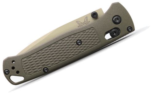 Benchmade Bugout AXIS Lock Knife Deep Olive Grivory (3.24", Tan, S30V) 535TN-11