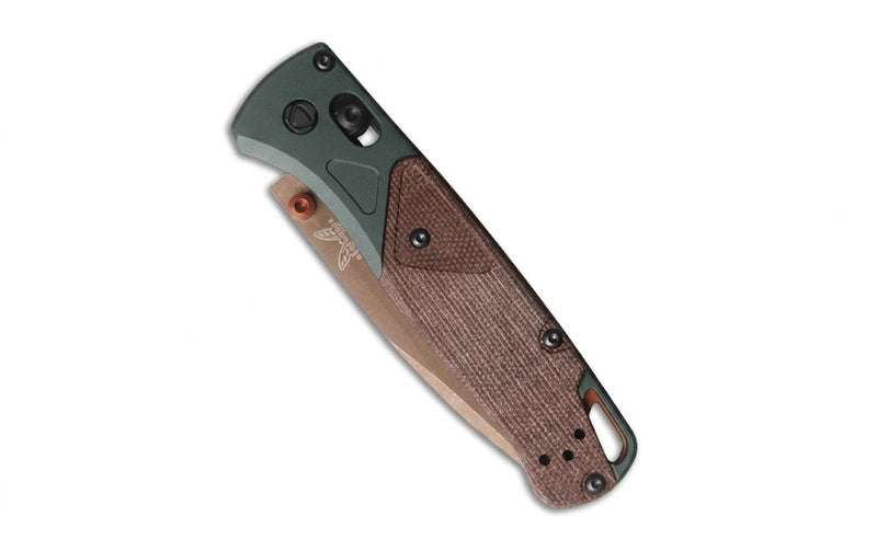 Benchmade Bugout AXIS Lock Knife Taiga Green/Natural Micarta (3.24", FDE, S90V) 535FE-2602
