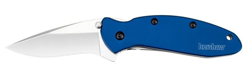 Kershaw Scallion Assisted Opening Knife Navy Blue (2.25" Bead Blast) 1620NB