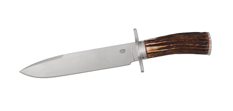 Rock Creek Bison Bowie Fixed Blade Knife by Paul Chen Hanwei (7.9", Satin) KH2536