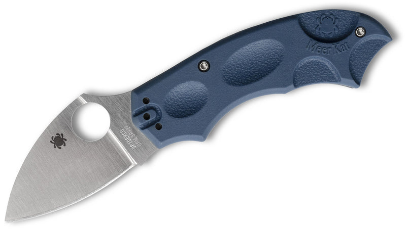 Spyderco Meerkat Lightweight Phantom Lock Knife Blue FRN (2", Satin, SPY27) C64PCBL