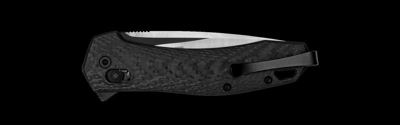 Kershaw Covalent LIMITED EDITION Dura Lock Knife Black CF  (3.2", Satin, M390) 2042CF