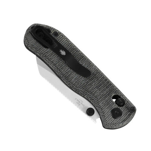 Kizer Azo Drop Bear II Clutch Lock Knife Micarta (2.84", Satin, Nitro-V) V3619.2KS1