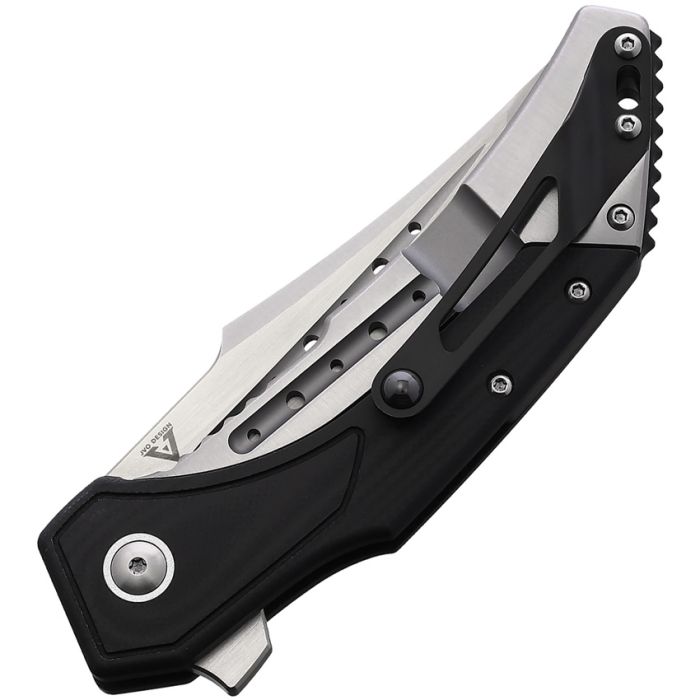 Begg Knives Astio Framelock Folding Knife Black (3.5" Satin) BG008