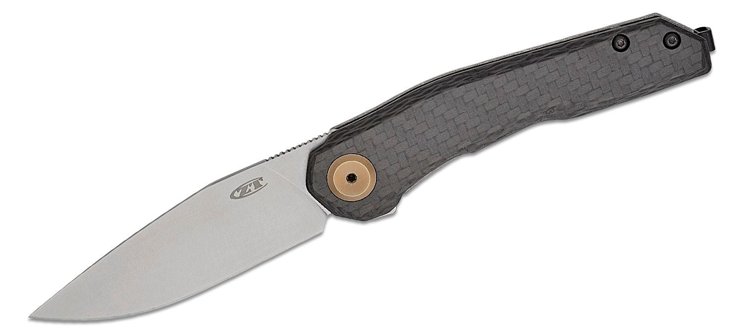 Zero Tolerance MagnaCut Knife Titanium/Carbon Fiber (3.2" Stonewash) ZT 0545