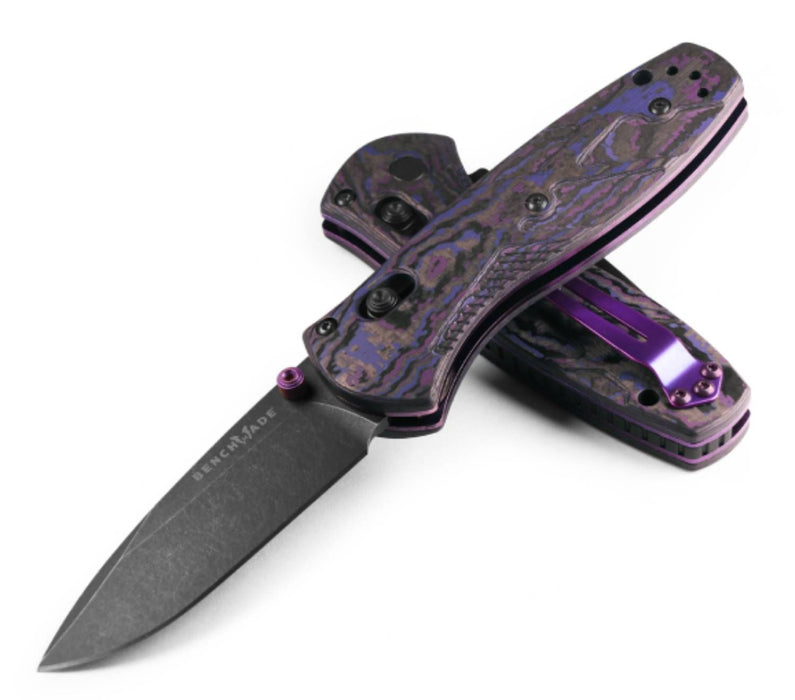 Benchmade Mini Barrage GOLD CLASS AXIS-Assist Knife Purple Haze FC (2.91", Battle, S90V) 585BK-251