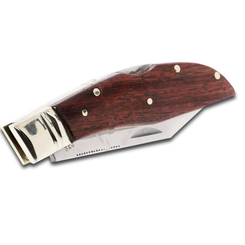 Grohmann Knives Mini Russell Lock Blade Rosewood Clip Point (3", Satin, Stainless) R340SCLIP