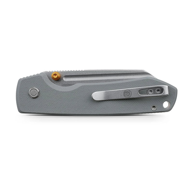 Vosteed Raccoon 2.0 Sheepsfoot Top Liner Lock Knife Gray G-10 (3.25", SW, 14C28N) A2930