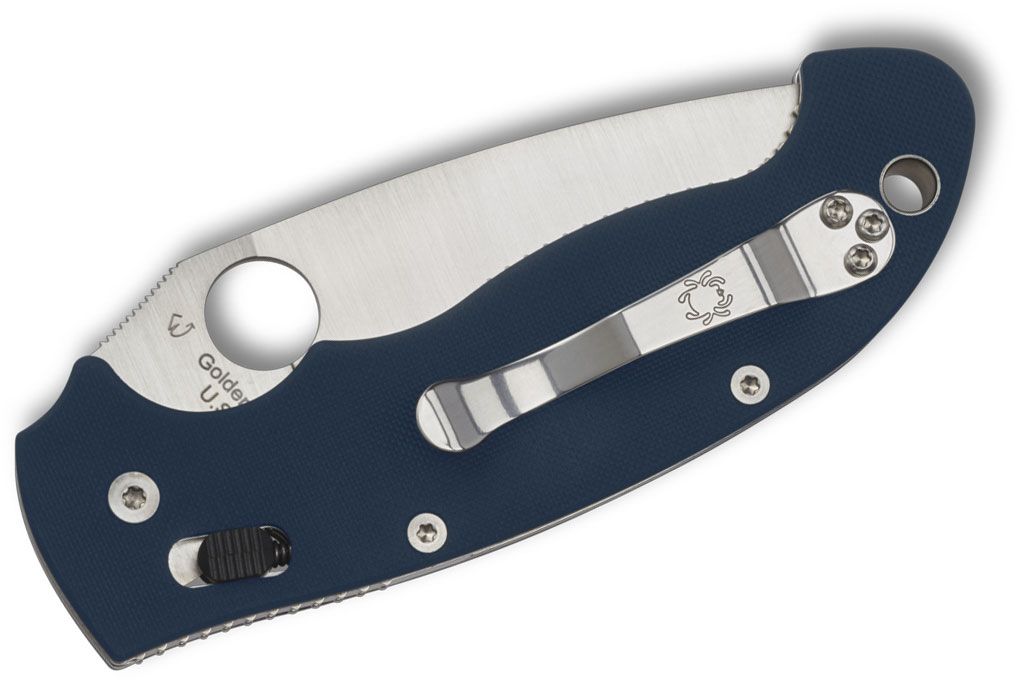 Spyderco Manix 2 XL Ball Bearing Lock Knife Cobalt Blue G-10 (3.85", Satin, SPY27) C95GPCBL2