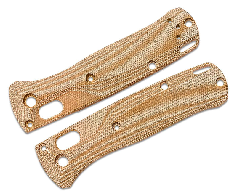 Flytanium Crossfade Natural Linen Micarta Scales for Benchmade Mini Bugout FLY-0891