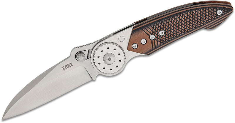 CRKT Walker Blade Lock Knife Stainless Steel + G-10 Overlay (2.93", Satin, 14C28N) 4200