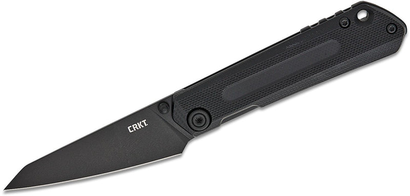 CRKT Straight Frame Lock Knife Black G-10 (2.6", Black Oxide, D2) 2670