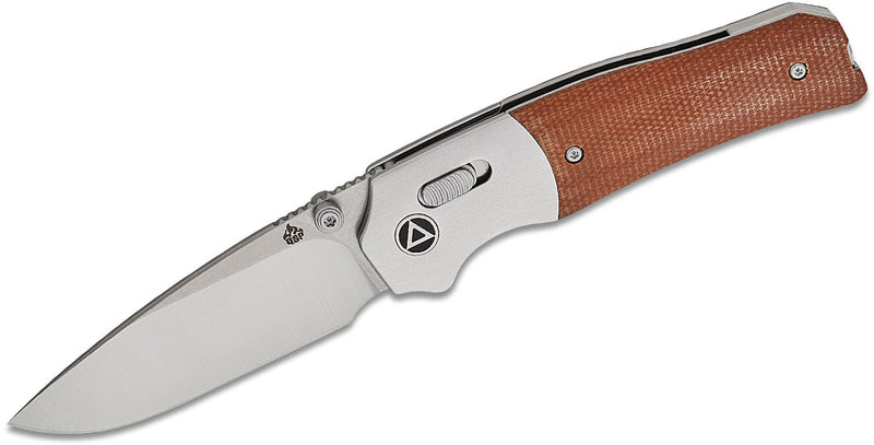QSP Jacob Lundquist Vault Glyde Lock Knife Tan Micarta (3.25", Satin, 14C28N) QS157-C1