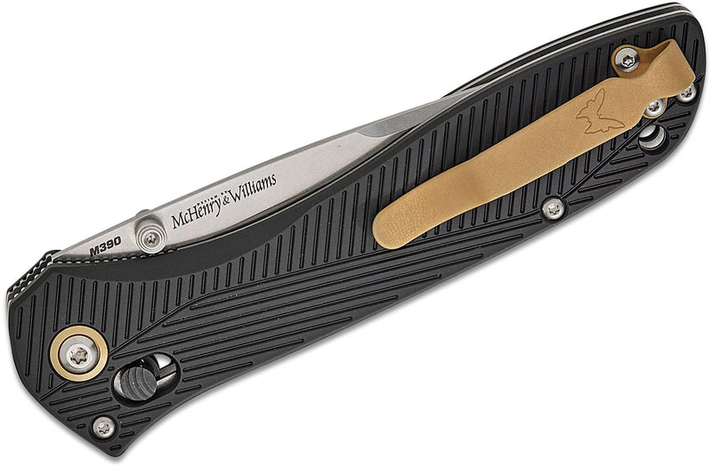 Benchmade Seven | Ten AXIS Lock Knife Black Aluminum (4", Satin, M390) 710-25