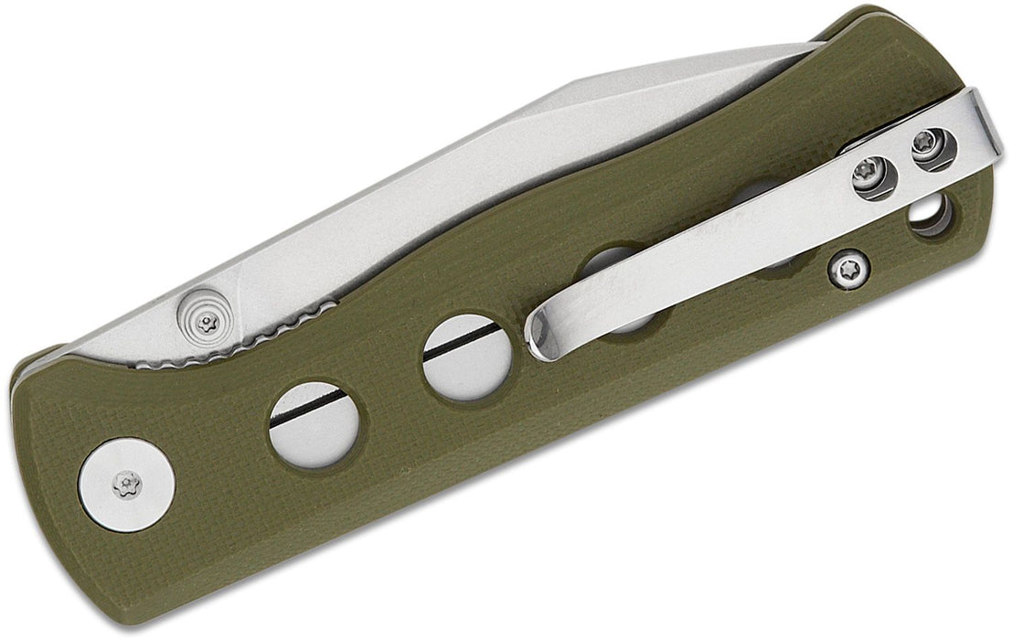 QSP Canary Liner Lock Knife Olive Green (2.84" Satin) QS150-F1