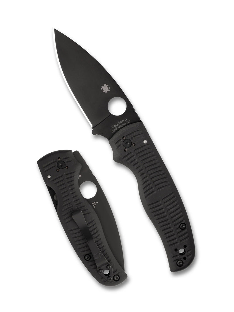 Spyderco Shaman Salt Compression Lock Knife Black G-10 (3.58", Black, MagnaCut) C229GMCBKP
