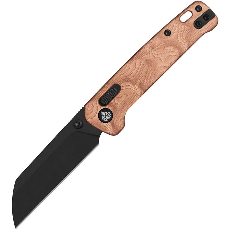 QSP Penguin Glyde Lock Knife G-10 Copper Foil (3.1", Black, 14C28N) QS130GL-F2