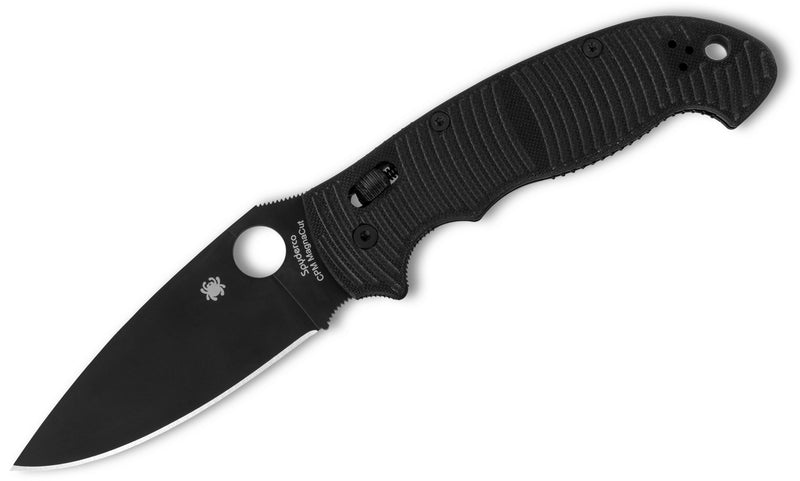 Spyderco Manix 2 XL Salt Ball Bearing Lock Knife Black G-10 (3.85", Black, MagnaCut) C95GMCBKP2