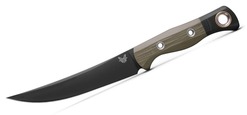 Benchmade Meatcrafter Fixed Blade Knife OD Green/Black G-10 (6.14", SW, CPM154) 4050BK-01