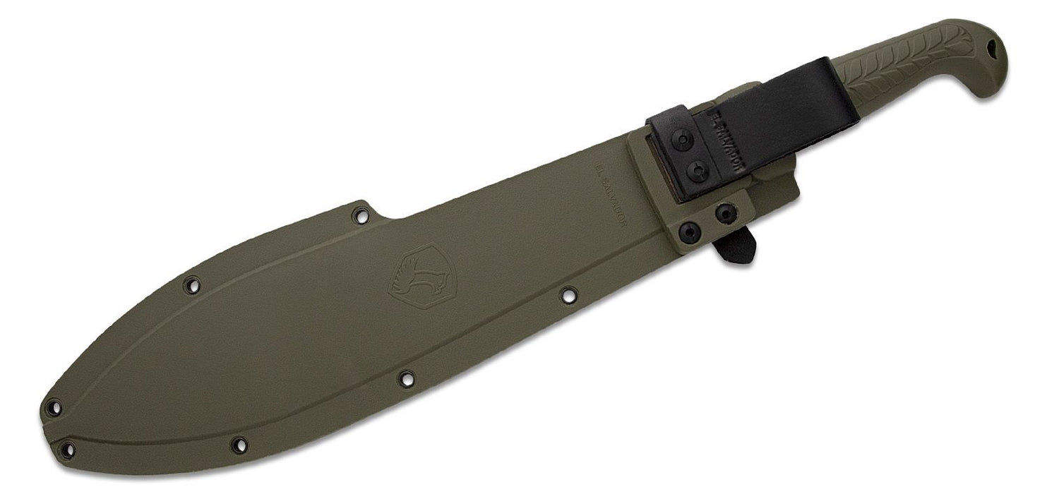 Condor Terrachete Machete Fixed Blade Knife HIP Army Green (14.6" Natural) CTK2849-14.5-HC