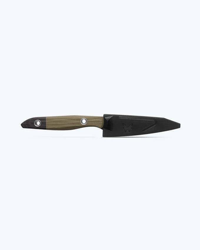 Benchmade True 4" Fixed Blade Paring Knife OD Green G-10 (4", DLC, CPM154) 4045BK-01