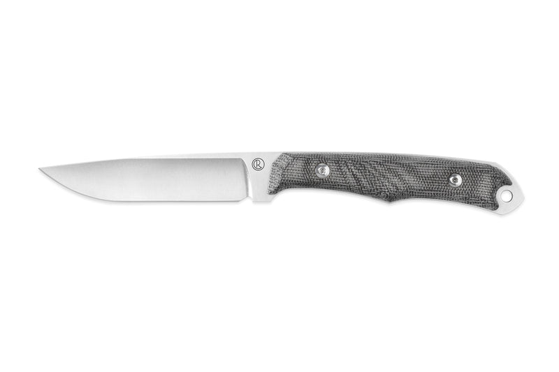 Chris Reeve Inyoni Fixed Blade Knife Drop Point Black Canvas Micarta (3.78", SW, Magnacut) INY-1000
