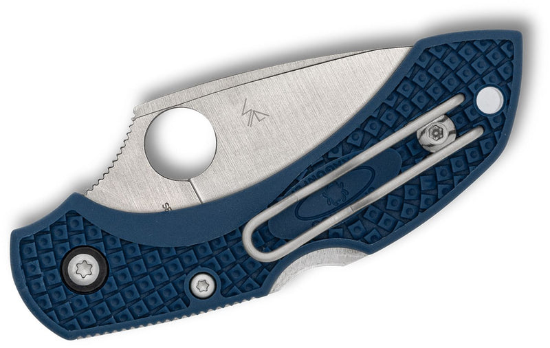 Spyderco Dragonfly 2 Lockback Knife Cobalt Blue FRN (2.28", Satin, SPY27) C28PCBL2