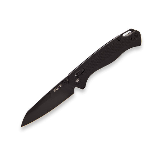 Buck Knives 698 Ferrox Crossbar Lock Knife Black Aluminum (3.38", Black, D2) 0698BKS