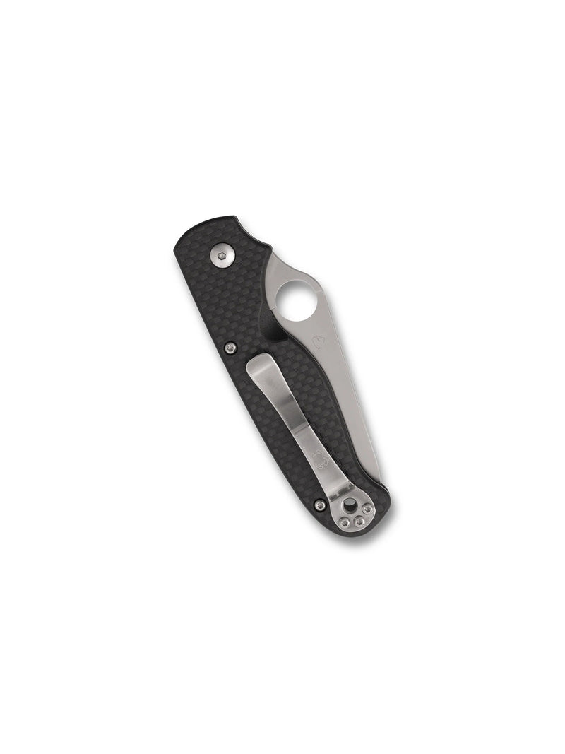 Spyderco ButtonUp Button Lock Knife Carbon Fiber (3.27", Satin, 8Cr13MoV) C275CFP