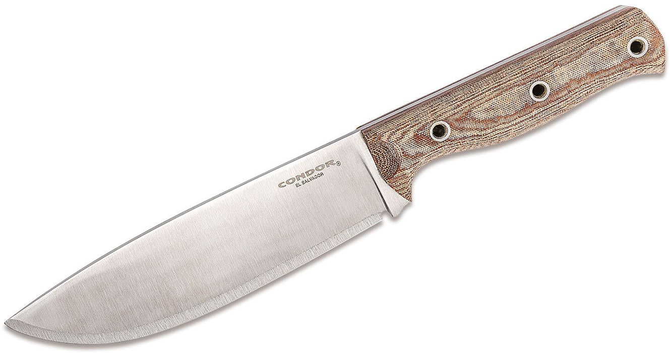 Condor Low Drag Knife Fixed Blade Tan Micarta (6.6" Satin) CTK2814-6.5HC