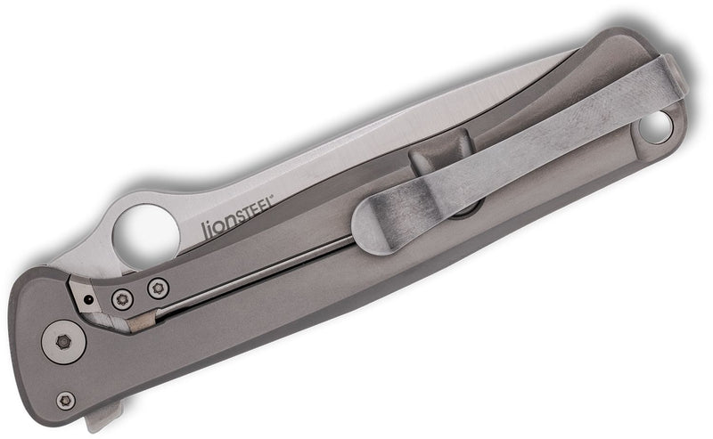 Spyderco Slym R.I.L. Knife Gray PVD Ti + Dark Matter Polar FatCarbon (3.42", SW, M390) C271TIP