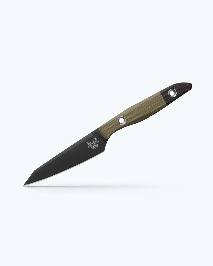 Benchmade True 4" Fixed Blade Paring Knife OD Green G-10 (4", DLC, CPM154) 4045BK-01