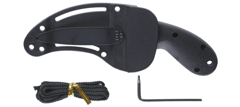 CRKT Kommer Bear Claw Fixed Blade Knife Black Nylon (2.39" Black) 2516K