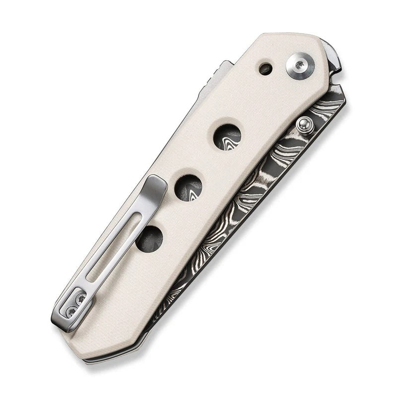 CIVIVI Vision FG Superlock Knife Ivory G-10 (3.54" Damascus) C22036-DS1