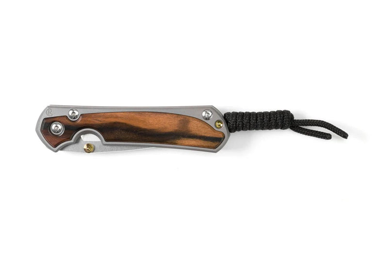 Chris Reeve Small Sebenza 31 Knife Drop Point Macassar Ebony Inlay (2.99", SW, Magnacut) S31-1116