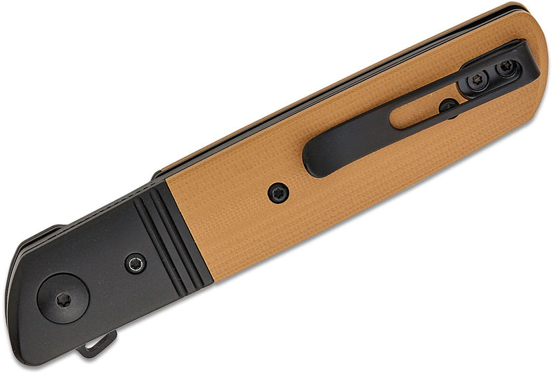 CRKT Bamboozled Spring Assisted Liner Lock Knife Brown G-10 (3.34", Black, D2) 5720B