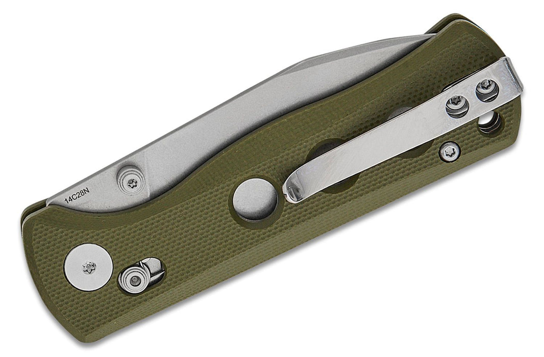 QSP Canary Glyde Lock Knife Olive Green G-10 (2.84", SW, 14C28N) QS150GL-B1