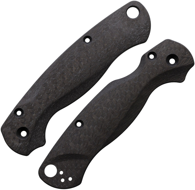 Flytanium Lotus Weave Carbon Fiber Scales for Spyderco Paramilitary 2 - FLY804