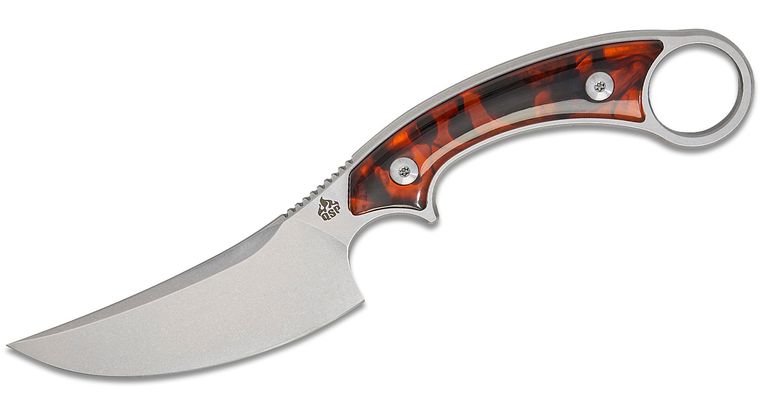 QSP Viper Fixed Blade Knife Tortoise Resin (4", SW, 10Cr15CoMoV) QS166-C1