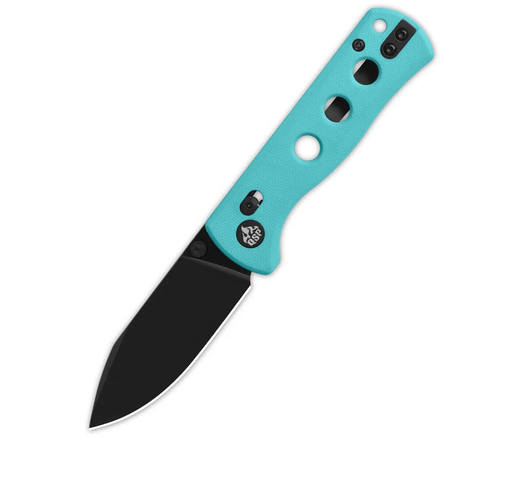 QSP Canary Glyde Lock Knife Blue G10 (2.84", Black, 14C28N) QS150GL-C2