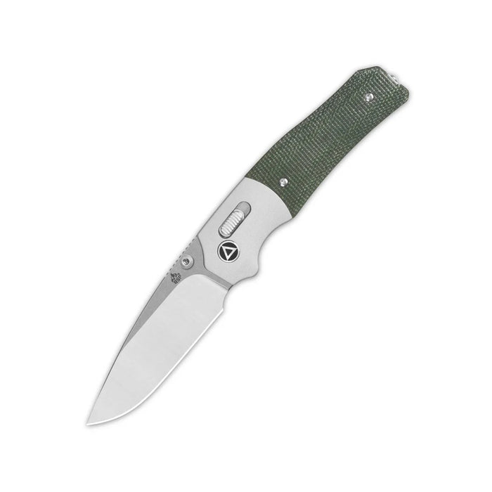 QSP Jacob Lundquist Vault Glyde Lock Knife Green Micarta (3.25" Satin 14C28N) QS157-B1