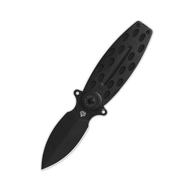 QSP Beetle Liner Lock Knife Black G-10 (2.95", Black, 14C28N) QS162-B